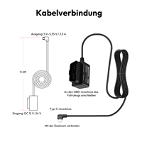 Caméra de recul 360° pour voiture, kit OBD Plug & Play pour BYD E6 SUV 1ère génération, connexion USB, compatible CarPlay et smartphone, garantie 6 mois