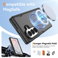 Coque de protection de luxe antichoc pour Samsung Z Fold 8 Ultra 7, toucher doux effet peau, magnétique, personnalisable, vente en gros