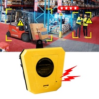 Sensor deteksi sudut buta magnetik nirkabel, untuk mengukur rak gudang truk Forklift titik buta
