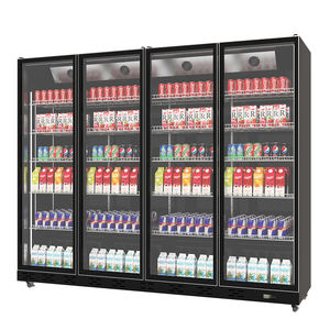 Réfrigérateur commercial vertical à 4 portes pour boissons, avec éclairage LED, pour <span class=keywords><strong>bar</strong></span>, restaurant, vin et boissons froides - Product Image 2