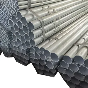 Hot Dipped Galvanized Steel Pipe 6m Round ERW Technique For Structure Use-Bending Cutting Punching Services Offered