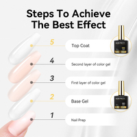 BORN PRETTY PRO 20ml Gel de Base Protecteur Anti-Décollement pour Ongles, Top Coat Ultra Brillant Anti-Rayures, Fabricant OEM de Gel Polish de Base