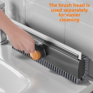 <span class=keywords><strong>Cepillo</strong></span> <span class=keywords><strong>para</strong></span> pisos de baño y esquinas, con <span class=keywords><strong>cerdas</strong></span> gruesas y <span class=keywords><strong>duras</strong></span>, <span class=keywords><strong>para</strong></span> limpieza de huecos, raspador de agua de doble uso - Product Image 4