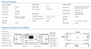 Controlador de Intensidad WiFi SPI con Sensor PIR Dual y Botón de Encendido Dual ES-D(WT) 5-24V para Tira de LED RGB Blanca, Controlador de <span class=keywords><strong>Luz</strong></span> de <span class=keywords><strong>Escalera</strong></span> - Product Image 4