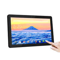 Tablette numérique professionnelle 15,6 pouces Android 10, écran tactile capacitif 10 points, Quad Core A33, 2 Go RAM, 32 Go ROM, noire, avec ports USB et série