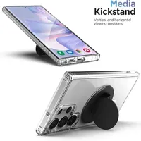 Étui de charge magnétique sans fil d'origine pour Samsung Galaxy S21 S22 S23 S24 S25 Ultra Plus FE A55 A35 A15, coque transparente antichoc