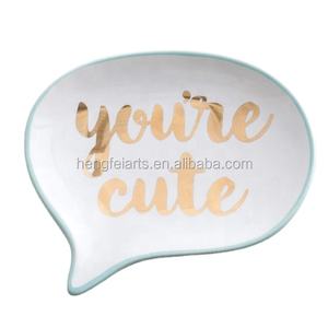 Bandeja de plato de anillo de cerámica esmaltada estilo Animal, baratija ecológica, Decoración de mesa, citas de regalo - Product Image 6