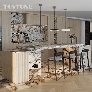 Tostone Promotion : Dalle de quartzite Patagonia transparente, pierre de marbre pour îlot de cuisine et plan de travail, idéale pour le développement <span class=keywords><strong>immobilier</strong></span> - Product Image 1