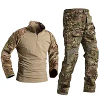 Conjunto de camuflagem militar do exército, conjunto de 2 peças g3 tático camuflado tipo sapo, uniforme de combate ao ar livre