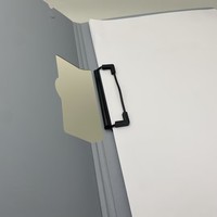 Carpeta de Documentos de Espuma PP Engrosada, Diseño Plegable, Clip Metálico Antioxidante, Material de Oficina