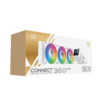 Refroidisseur liquide pour ordinateur de bureau XIGMATEK Connect 360 BLACK White ARGB LGA1700, radiateur de refroidissement par eau