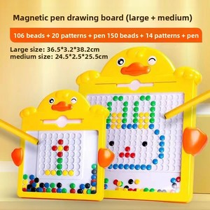 Tableau magnétique à <span class=keywords><strong>dessin</strong></span> en papier avec grand et petit <span class=keywords><strong>canard</strong></span> <span class=keywords><strong>jaune</strong></span>, jouet éducatif pour enfants, apprentissage des chiffres anglais - Product Image 2