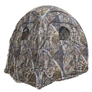 Tente de chasse Pop-Up pour 1-2 personnes, abri de camouflage durable en polyester pour la chasse au cerf/dinde, observation des oiseaux, portable et rapide - Product Image 1