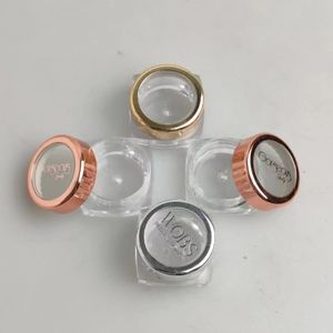 3G 5G 10g Ronda Oro Ventana Tapa Frascos Maquillaje Brillo Tarro Plástico Brillo Contenedores Tarro Contenedor Vacío Portátil para Uñas. - Product Image 5