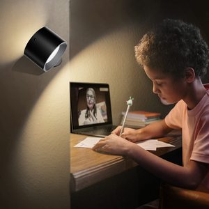<strong>USB</strong> Rechargeable Indoor Wireless <strong>LED</strong> Wall <strong>Lamp</strong> Cordless Battery Powered with Remote Control for Home or Office Application - Product Image 5