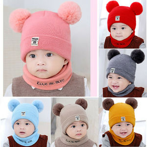 <span class=keywords><strong>Bonnet</strong></span> à pompons <span class=keywords><strong>pour</strong></span> garçon et fille, <span class=keywords><strong>bonnet</strong></span> d'hiver, écharpe tricotée chaude, <span class=keywords><strong>bonnet</strong></span> à ourlet <span class=keywords><strong>en</strong></span> <span class=keywords><strong>laine</strong></span> <span class=keywords><strong>pour</strong></span> <span class=keywords><strong>nouveau</strong></span>-<span class=keywords><strong>né</strong></span> - Product Image 2