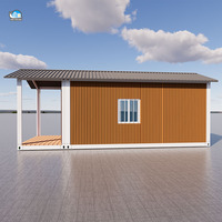 Petite maison en conteneurs, villas à faible hauteur, hôtel avec isolation thermique, maisons préfabriquées modulaires triangulaires de petite taille