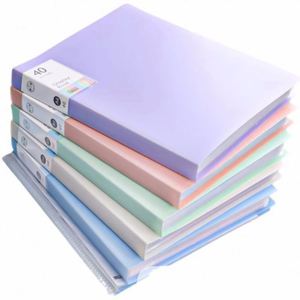 Carpeta de Presentación Transparente A4 con 10/20/30/40/60/80/100 Bolsillos para Almacenamiento de Documentos de Oficina - Product Image 1