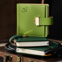 Carnet de poche carré A7, mini carnet portable à couverture rigide ligné, journal de voyage de luxe, logo personnalisé, cadeau