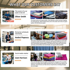Serviette de voiture en microfibre super absorbante de qualité supérieure, personnalisable double face, 1200gsm/1400gsm/1800gsm, tissage <span class=keywords><strong>Nanon</strong></span> - Product Image 5