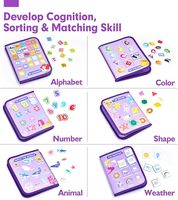 Planche d'activités pour tout-petits avec fermeture à glissière détachable pour le développement du cerveau.