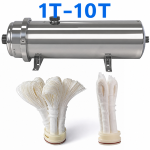 Système d'ultrafiltration pour toute la maison 1T-10T, filtre à eau domestique à membrane PVDF, unité <span class=keywords><strong>de</strong></span> lavage à contre-courant manuelle extérieure <span class=keywords><strong>en</strong></span> acier inoxydable 304SS, OEM pour la maison - Product Image 1