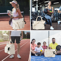 Bolsa de Deporte Grande Personalizada para Mujer, para Raquetas de Pickleball, Padel, Tenis, con Compartimento para Zapatos