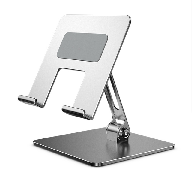 360 Flexible Rotating Tablet Stand Dashboard Desk Swivel Base Phone Tablet Holder Stainless Steel 4-13inch Adjustable Height