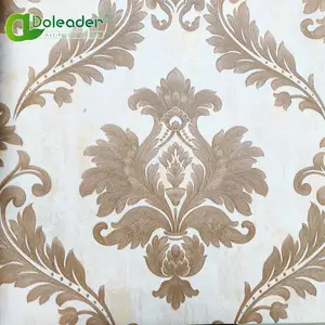 Doleader-papel tapiz de lujo para sala de estar, papel tapiz real europeo, diseños Damask