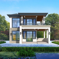 Maison de luxe Maison en acier préfabriquée prête à vivre