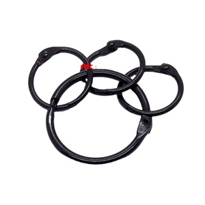 YIWANG Sắt Đen Binder Nhẫn <span class=keywords><strong>Loose</strong></span> <span class=keywords><strong>Leaf</strong></span> Ràng Buộc Cuốn Sách Nhẫn Cho Sách RÀNG BUỘC - Product Image 1