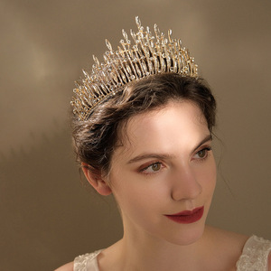 Diadema de Cristal con Baño de Rodio de Lujo Ligero Mianino y Corona de Novia para Cumpleaños de Dieciocho Años, 23 cm - Product Image 5