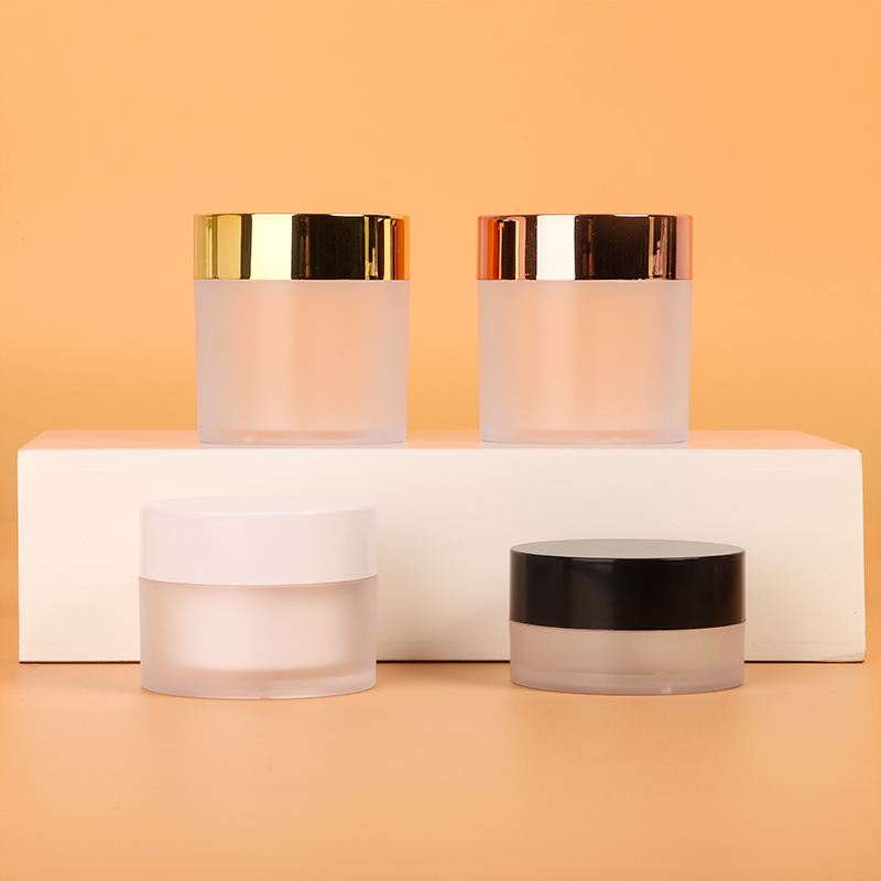 Custom Logo Empty Clear Powder Container 200G Big Capacity Cosmetic Packaging Plastic Jar with Lid