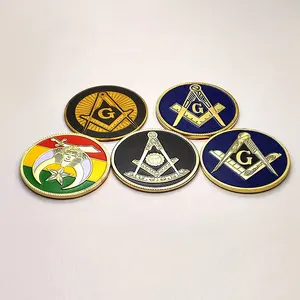 Factory Wholesale Custom Metal Paint Imitation Regalia Craft Enamel Masonic Car Emblem Pin