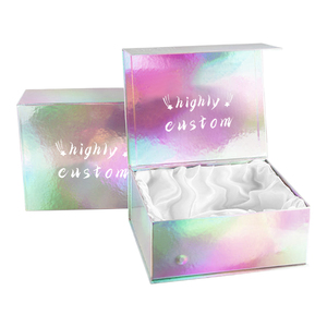 กล่องของขวัญวิกผมกระดาษแบบย่อยสลายได้กล่องบรรจุภัณฑ์เครื่องสำอางรีไซเคิลได้ - Product Image 3