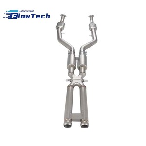 Système d'échappement professionnel Flow Tech en acier inoxydable T304 avec catalyseur, collecteur et section intermédiaire en X pour E92 E93 M3 S65 4.0L V8 - Product Image 3