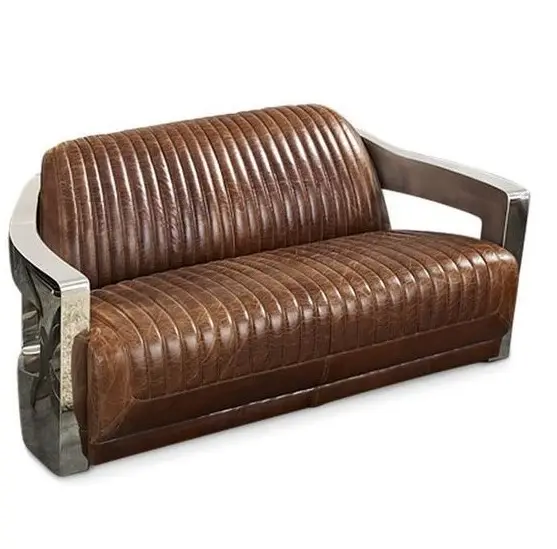 Высококачественное промышленное кресло Авиатор в стиле лофт, кресло для гостиной, дивана, гостиной, блестящее кресло из нержавеющей стали