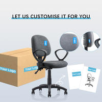 Chaise de bureau ergonomique à dossier mi-haut, réglable, en tissu maillé, pour ordinateur