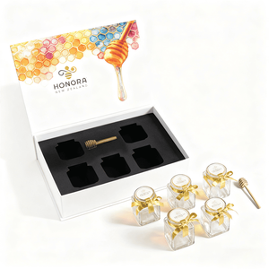 Boîte cadeau personnalisée pour <span class=keywords><strong>miel</strong></span> avec fermeture magnétique, style premium, boîtes pliables avec logo de marque imprimé pour marque de luxe - Product Image 3