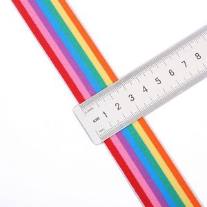 Nouvelle ceinture élastique à rayures colorées, ceinture d'épaule pour bagages, accessoires vestimentaires, ruban tissé - Product Image 6