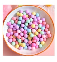 Perles rondes miniatures non poreuses en résine en gros pour slime, coques de téléphone, loisirs créatifs et décorations de pinces à cheveux