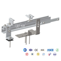 Système de fixation solaire ART SIGN avec accessoires complets : pince de rail, pince de fin de rail, pince de câble, compatible avec tous les panneaux solaires