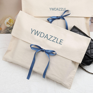 Sac d'emballage en toile naturelle écologique pour vêtements et chaussures, avec logo personnalisé, sac de rangement pour couvertures, vente en gros - Product Image 2