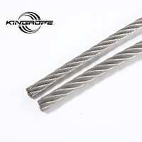 Câble en acier galvanisé 6X12+7FC à âme en fibre flexible, direct usine, pour la fixation de cargaisons et la flottabilité des grumes