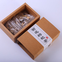 Boîte à tiroir en papier kraft pliable personnalisée pour l'emballage de sachets de café filtre ou de thé