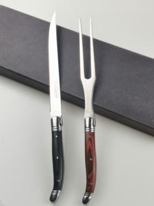 Juego <span class=keywords><strong>de</strong></span> <span class=keywords><strong>Cuchillos</strong></span> <span class=keywords><strong>para</strong></span> Trinchar con Diseño Completo - Mango <span class=keywords><strong>de</strong></span> Madera - <span class=keywords><strong>para</strong></span> <span class=keywords><strong>Cortar</strong></span> Pavo Asado, Jamón, BBQ - Cuchillo <span class=keywords><strong>de</strong></span> Chef <span class=keywords><strong>de</strong></span> Acero Inoxidable <span class=keywords><strong>de</strong></span> 7.5 Pulgadas - Día <span class=keywords><strong>de</strong></span> Acción <span class=keywords><strong>de</strong></span> Gracias - Product Image 1