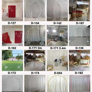 LEDA Outdoor White Metal Wave <b>Frame</b> Customized <b>Wedding</b> Background <b>Frame</b> Backdrop Arch for <b>wedding</b> - Product Image 6