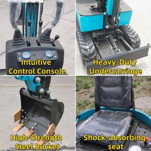 Máy xúc <span class=keywords><strong>mini</strong></span> Trung Quốc DP-12 mới, 1 tấn, 2 tấn, 3,5 tấn, kèm gầu, khớp nối nhanh, búa thủy lực, máy nghiền, máy khoan, phụ kiện bán. - Product Image 3