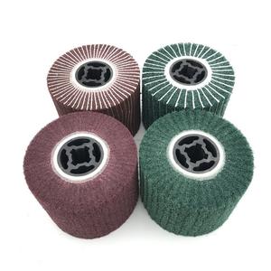 Pexmientas Tambour de meulage de polissage de <span class=keywords><strong>brosse</strong></span> à lamelles abrasives en nylon non tissé - Product Image 1