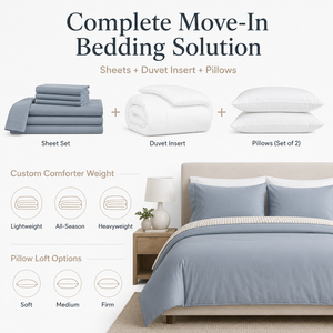 Hilton Hotel Signature Egyptian Cotton <strong>Percale</strong> <strong>Bedding</strong> 400TC White California King Stylish Western Super Hotel Bed Covers Sale - Product Image 6